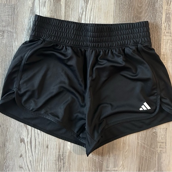Adidas Women's Jet Black Athletic Shorts - Picture 1 of 2